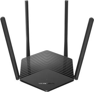 Mercusys MR60X AX1500 WiFi 6 Wireless Router 2.4 GHz, 5 GHz 1500 Mbps Wifi Speed Dual Band External Antenna Ethernet (Cable Broadband)