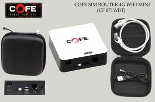 COFE CF-071 4G SIM WIFI WITH BATTERY SIM ROUTER WIRELESS ETHERNET 4G Router 2.4 GHz 300 Mbps Wifi Spee...
