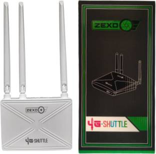 zexo WR-303 (WQL) 4G Router 2.4 GHz 300 Mbps Wifi Speed Tri Band External Antenna MiFi (Sim Based)