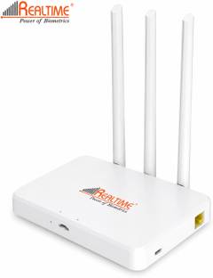REALTIME Power of Biometrics W8+ 4G SIM Router with 3 External Antennas | WiFi Hotspot, LAN Port, USB ...