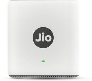 Jio JIDU6801 IN Mesh Router 2.4 GHz, 5 GHz 6000 Mbps Wifi Speed Dual Band Internal Antenna Ethernet (C...