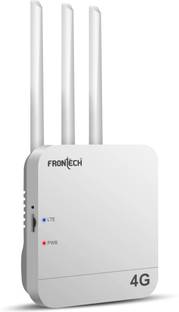 Frontech High-speed 4G WiFi router with 5G SIM support and three powerful antennas. 4G Router 2.4 GHz ...
