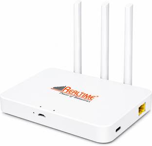 REALTIME Power of Biometrics W8+ 5g Wireless Router 2.4 GHz 100 to 300 Mbps Wifi Speed Single Band Rou...