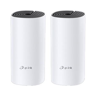 TP-Link Deco M4 (2-Pack) Mesh Router 2.4 GHz, 5 GHz 1200 Mbps Wifi Speed Dual Band Internal Antenna Et...