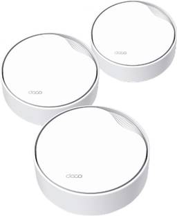 TP-Link Deco X50-PoE AX3000 Whole Home Mesh WiFi 6 System with PoE Router Mesh Router 2.4 GHz, 5 GHz 3000 Mbps Wifi Speed Dual Band Internal Antenna Ethernet (Cable Broadband)