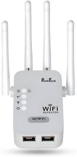 PunnkFunnk Internet Booster WiFi Range Extender 2.4 GHz 300 Mbps Wifi Speed Dual Band External Antenna...