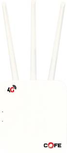 COFE 5G with Triple Antenna, Support All GSM Sim with 120 Mtr Range, Speed 4G Router 2.4 GHz 300 Mbps Wifi Speed Single Band External Antenna MiFi (Sim Based)