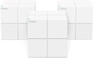 TENDA MW6 (3-Pack) Whole Home Mesh Router WiFi Plug and Play Mesh Router 2.4 GHz, 5 GHz 1200 Mbps Wifi...