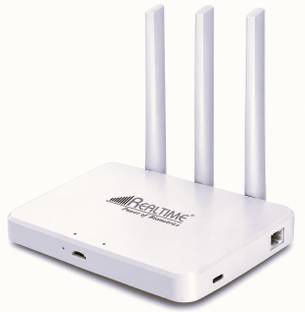 REALTIME Power of Biometrics W8+ 4G Router Support All Sim Speed 100 Mbps, Three Antenna Router 4G Rou...