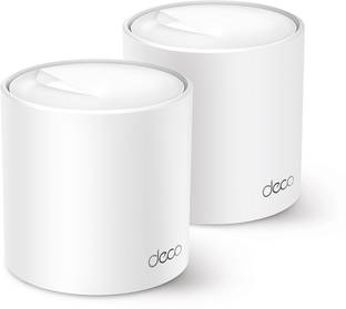 TP-Link Deco X50(2-pack) Mesh Router 2.4 GHz, 5 GHz 3000 Mbps Wifi Speed Dual Band Internal Antenna Et...