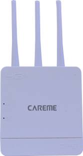 CareME 5G & 4G Sim Router with Triple Antenna Connect with DVR/NVR/WiFi Camera 4G Router 2.4 GHz 300 Mbps Wifi Speed NA External Antenna MiFi (Sim Based)