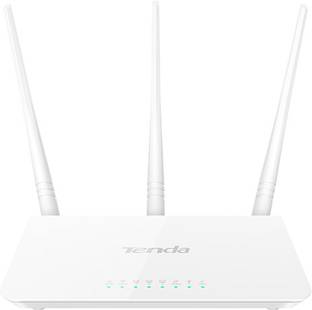 TENDA WIRELESS N300 EASY SETUP ROUTER F3 WiFi Range Extender 2.4 GHz 300 Mbps Wifi Speed Single Band External Antenna Both (Ethernet and ADSL)