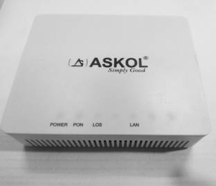 ASKOL ASF-101 EPON -ONU Wireless Router 0 GHz 0 Mbps Wifi Speed NA Ethernet (Cable Broadband)