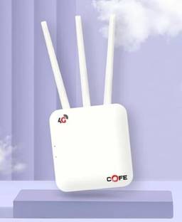 COFE CF-903 (WIFI 6) 4G Router 2.4 GHz 600 Mbps Wifi Speed Single Band External Antenna MiFi (Sim Base...