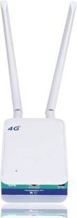RAMEX 4G Router 1*RJ45 Internet Output | 2 External 5dbi Antennas 300Mbps 4G Router 2.4 GHz 300 Mbps Wifi Speed Single Band External Antenna MiFi (Sim Based)