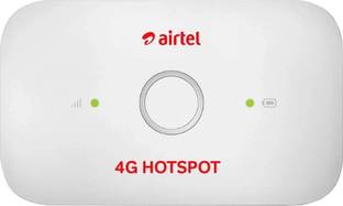 Airtel e5573cs-609 4G Router 2.4 GHz 100 Mbps Wifi Speed Tri Band Internal Antenna MiFi (Sim Based)
