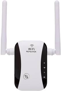 Jxrev Wifi Extender Wireless Signal Booster Repeater Up to 300 Mbps with 2 Antennas WiFi Range Extende...