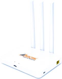 REALTIME Power of Biometrics W8+ Plug and Play 4G SIM Router 4G Router 2.4 GHz 100 Mbps Wifi Speed Sin...