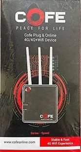 Sgt Cf 903 Rt 4G Router 2.4 GHz 450 Mbps Wifi Speed Dual Band External Antenna MiFi (Sim Based), Access Point Mode, Ethernet (Cable Broadband)