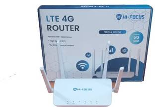 HI-FOCUS HF-R1104T-4G WIFI ROUTER SUPPORT ALL NETWORK 4G/3G/2G SIMCARDS WITH 4 ANTENAAS 4G Router 2.4 ...