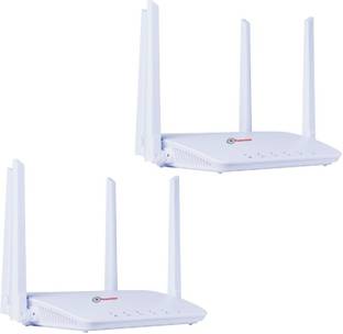 Trueview Pack of 2 4G Wireless Mobile Sim Based 4G Router 2.4 GHz 300 Mbps Wifi Speed Dual Band Extern...