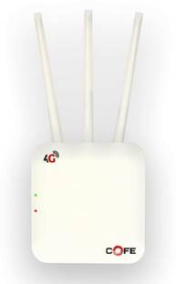 COFE CF-903 Wi-Fi 6 4G/5G Sim Supported 4G Router 2.4 GHz 300 Mbps Wifi Speed Single Band Internal & E...