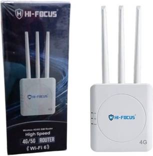 HI-FOCUS 4G & 3 ANTENNA WIFI ROUTER SUPPORT ALL NETWORK 5G/4G SIMCARDS BUT SPEED ONLY 4G Router 2.4 GH...