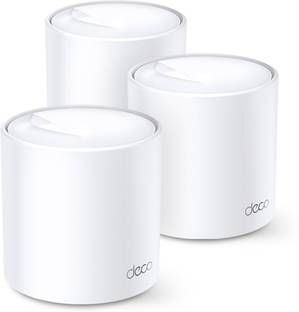 TP-Link Deco X60 (3-Pack) whole home Wi-Fi System Mesh Router 2.4 GHz, 5 GHz 5400 Mbps Wifi Speed Dual...