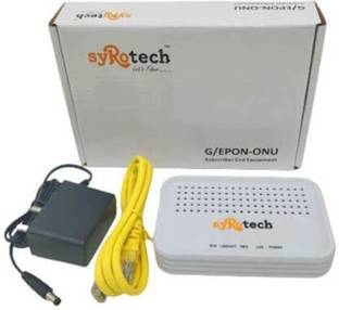 Syrotech SY-100R XPON/EPON Optical Network Unit with 1 GE port (BIG) Router 2.4 GHz 0 Mbps Wifi Speed Single Band Ethernet (Cable Broadband)