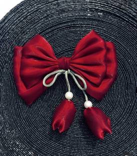 SHINE SCRUNCHIES Hair clip Bow-Short-Tail Side Clip Hair Pins Accessories Hair Bow Clip Rubber Band
