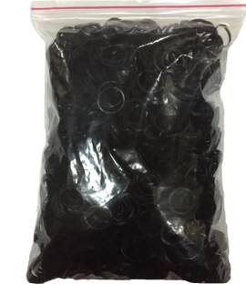 Flexi Black - 1700 Pcs - 1/2 Inch Diameter Office Rubber Band