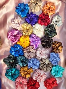 Fashionistas Satin Scrunchies All Occassions Rubber Band