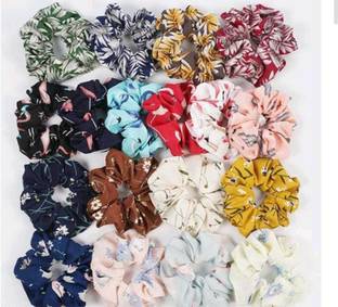 KT STYLAN Beautiful Satin Scrunchies Rubber Band For Girls and Women Scrunchies | Satin Scrunchies for girls and women Rubber Band