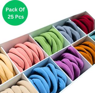 MASHBA 25 Premium Multicolor Pastel Color Rubber Bands Women Girls Dailywear officewear NA Rubber Band