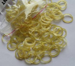 IMPRINT Mini Size Transparent Rubber Bands Pack of 400 Transparent Rubber Band