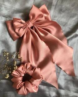 Kapalika Satin scrunchies set Girls and women type Rubber Band