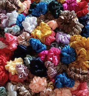 Fashionistas Satin Scrunchies Rubber Band Rubber Band