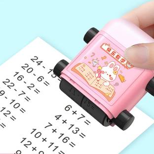 YuNiesto Unique Way of Teaching With Math Roller Stamp Table Printing Rubber Stamp