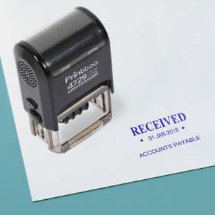 Printtoo Self Inking with Received Accounts Payable Text Date Document Rubber Stamp Self-inking Stamp