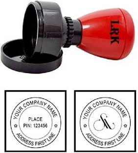 LRK Round Self-Inked Pri Ink Rubber Stamp