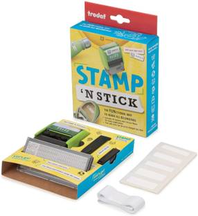 Trodat Stamp 'N Stick | Design Your Own Stamp With Name Tags Set For Clothing & Affinements