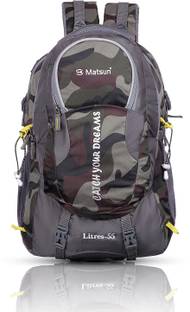 Matsun Large 55 L Laptop Backpack Premium Waterproof Bag For Travelling Trekking
