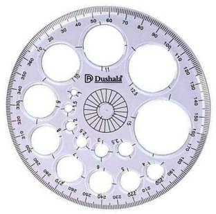 Book birds procircle 360 degree round protector circle stencil for college. Office & craft Ruler