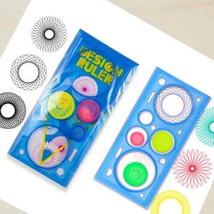 THE SECRETSONE Spirograph Design Scale Set Spirograph Geometric Ruler Drafting Tool Toy Ruler
