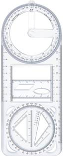 Samvardhan Multifunctional Geometric Ruler Mathematics Drawing Template for Woodworking Ruler