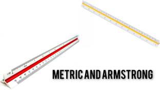 R K SALES R K Triangular Scale Metric And Armstrong Combo, Pack of 1 Ruler