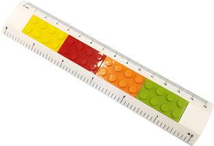 Samvardhan 5 Years+ DIY Lego Puzzle Block Ruler Scale for Kids, Stationery Gift for Girls Ruler