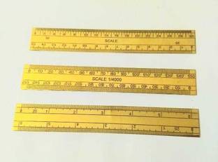 UEI BRASS PATWARI SURVEY SCALES ( 3 SCALES SET ) Ruler