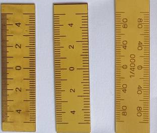 UEI 3 no. Brass Patwari Survey Scales/ Gunia Ruler