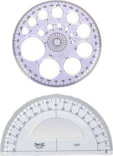 90 Degree 360 Degree Round Circle and 180 Degree Half Round Circle Protractor Circle Ruler